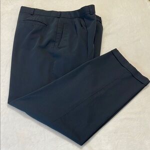 SAVANE MENS SIZE 42/32 Classic Navy Blue  Dress Pants